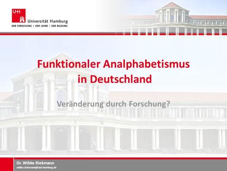 Funktionaler Analphabetismus in Deutschland
