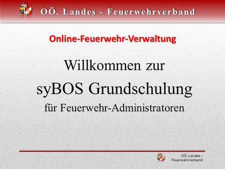 Online-Feuerwehr-Verwaltung