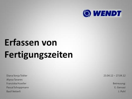 Erfassen von Fertigungszeiten