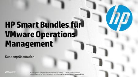 HP Smart Bundles für VMware Operations Management