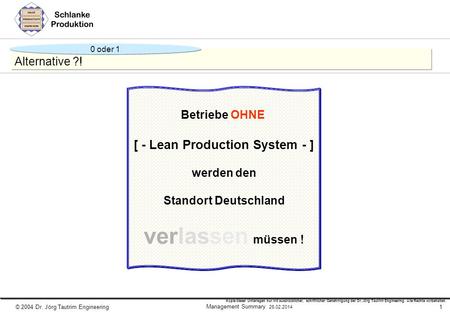 [ - Lean Production System - ]