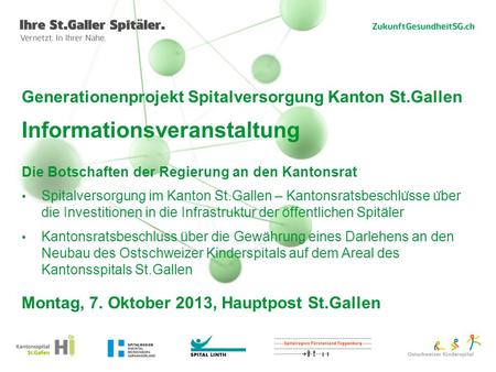 Montag, 7. Oktober 2013, Hauptpost St.Gallen