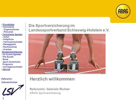 Die Sportversicherung im Landessportverband Schleswig-Holstein e.V.