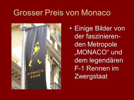 Grosser Preis von Monaco
