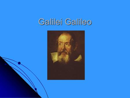 Galilei Galileo.
