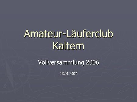 Amateur-Läuferclub Kaltern
