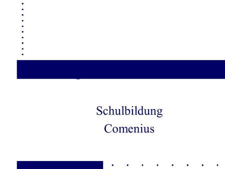 Schulbildung Comenius