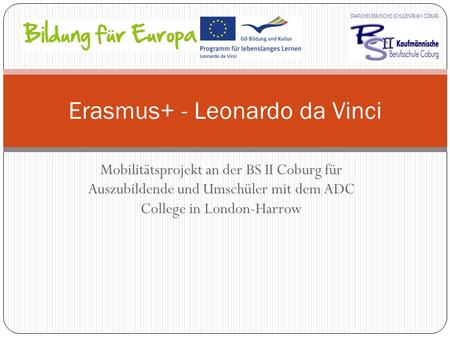 Erasmus+ - Leonardo da Vinci