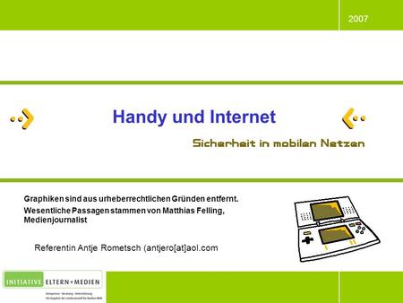 Handy und Internet Referentin Antje Rometsch (antjero[at]aol.com