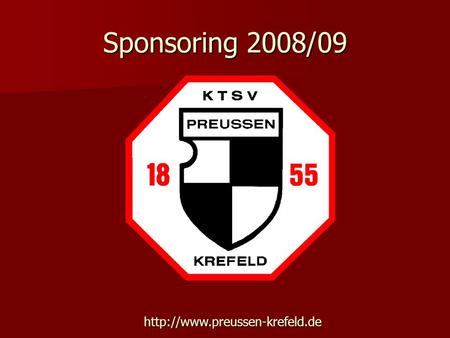 Sponsoring 2008/09