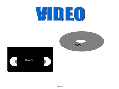 März 2003. DV/Mini DV Betacam SX > digital Digital Betacam DVCAM > digital DVCPRO > digital MPEG - IMX > digitalProfitechnik VHS, S-VHS > analog D-VHS.