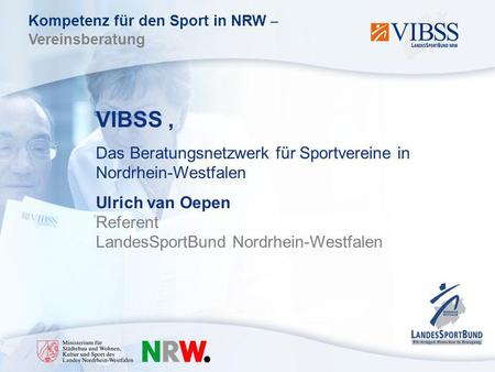 VIBSS , Das Beratungsnetzwerk für Sportvereine in Nordrhein-Westfalen