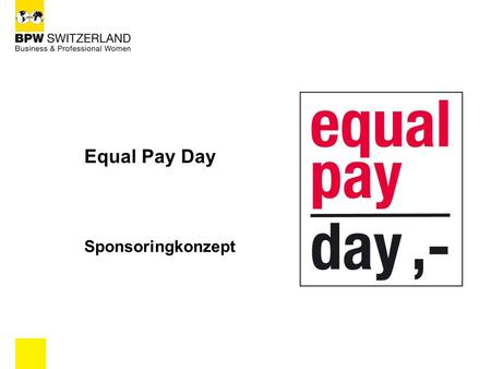 Equal Pay Day Sponsoringkonzept 1.