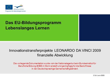 Das EU-Bildungsprogramm Lebenslanges Lernen