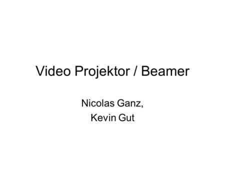 Video Projektor / Beamer