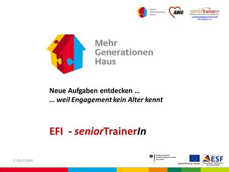 EFI - seniorTrainerIn Neue Aufgaben entdecken …