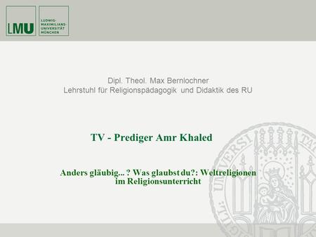 TV - Prediger Amr Khaled