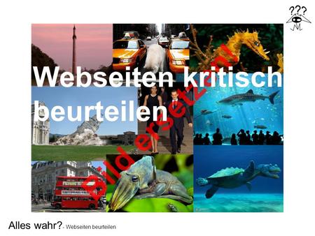 Webseiten kritisch beurteilen