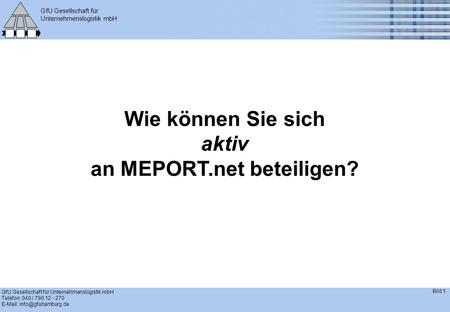 an MEPORT.net beteiligen?