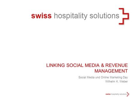 Linking Social Media & Revenue Management