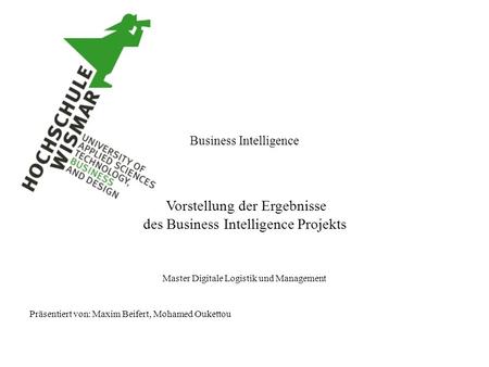 des Business Intelligence Projekts