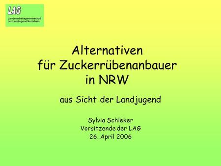 Alternativen für Zuckerrübenanbauer in NRW