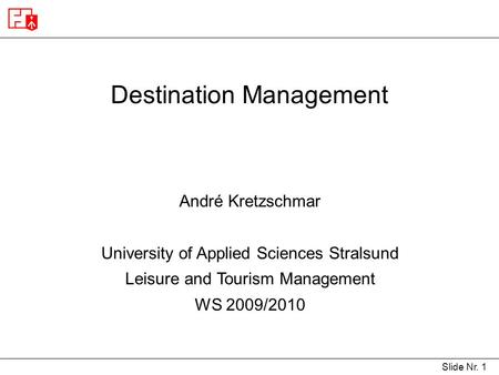 Destination Management