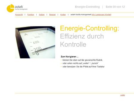 Energie-Controlling: Effizienz durch Kontrolle