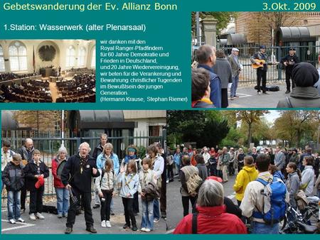 Gebetswanderung der Ev. Allianz Bonn 3.Okt. 2009