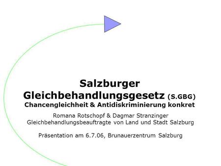 Salzburger Gleichbehandlungsgesetz (S.GBG)