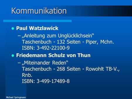 Kommunikation Paul Watzlawick