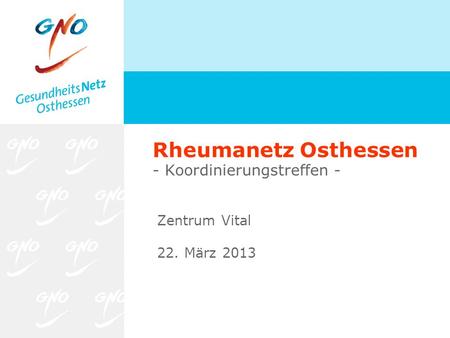 Rheumanetz Osthessen - Koordinierungstreffen -