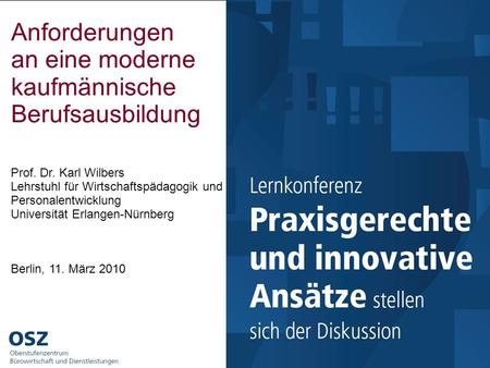 Anforderungen an eine moderne kaufmännische Berufsausbildung