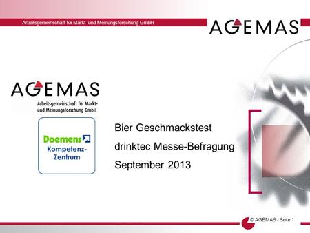 Bier Geschmackstest drinktec Messe-Befragung September 2013.