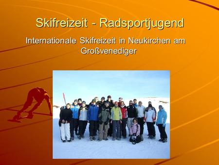 Skifreizeit - Radsportjugend