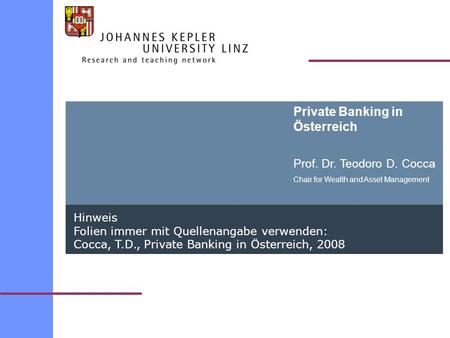 Private Banking in Österreich