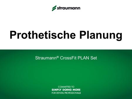 Straumann® CrossFit PLAN Set