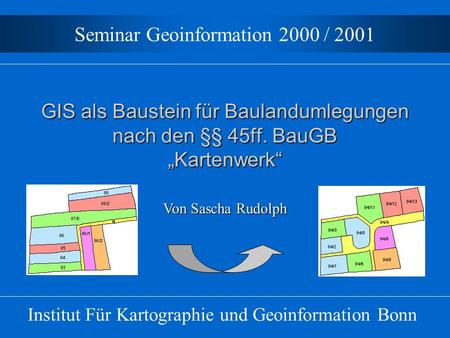Seminar Geoinformation 2000 / 2001