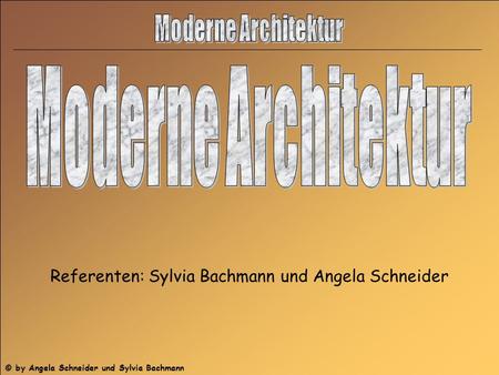 Moderne Architektur Moderne Architektur