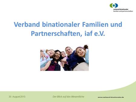 Verband binationaler Familien und Partnerschaften, iaf e.V.