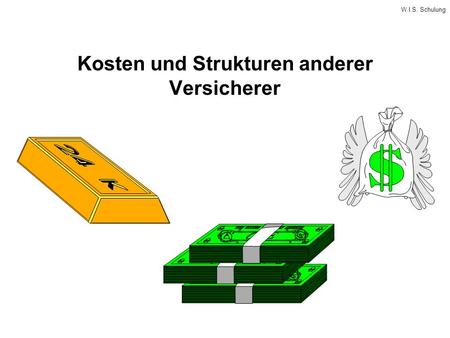 W.I.S. Schulung Kosten und Strukturen anderer Versicherer.