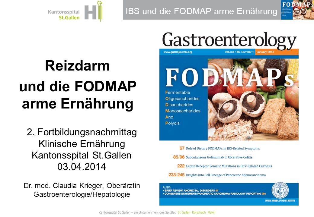 Thema / Bereich / Anlass Reizdarm und die FODMAP arme Ernährung - ppt  herunterladen