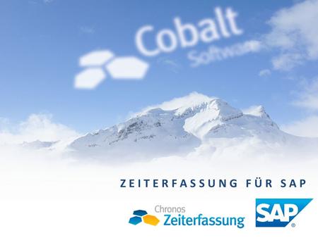 Z E I T E R F A S S U N G F Ü R S A P. Überblick Cobalt Software GmbH | Charlottenstraße 68 | 10117 Berlin | Internet: www.cobalt.de.