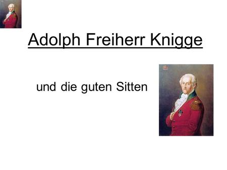 Adolph Freiherr Knigge