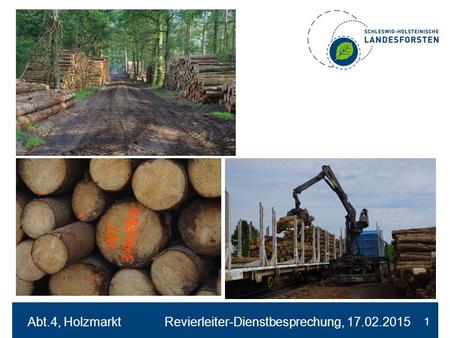 Abt.4, Holzmarkt Revierleiter-Dienstbesprechung, 17.02.2015 1 1.
