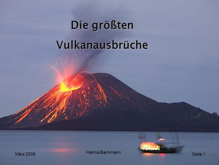 Die größten Vulkanausbrüche
