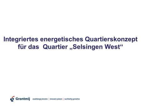 Integriertes energetisches Quartierskonzept