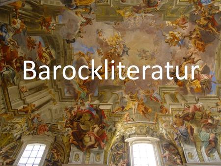 Barockliteratur.