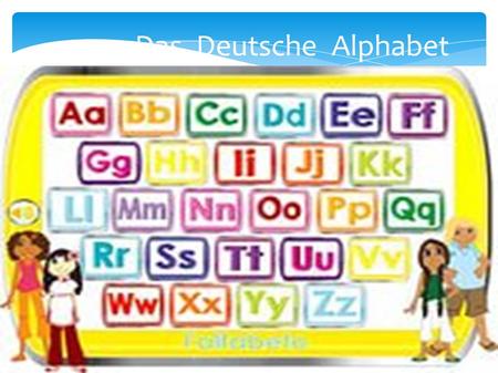 Das Deutsche Alphabet Заголовок. Wir lernen ABC !