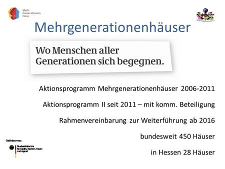 Mehrgenerationenhäuser